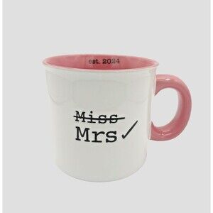 Jessica Simpson Ceramic 20 oz Miss to Mrs. Coffee Mug Tea